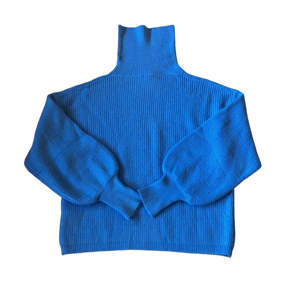 Lumiere Women’s Cozy Turtleneck Sweater Cobalt Blue Size M